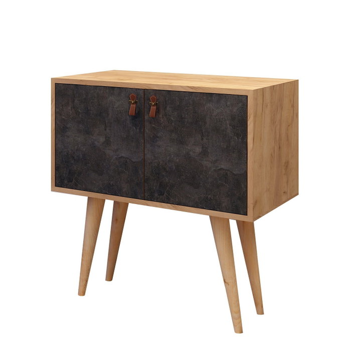 Hanah Home Consola Dencia en Roble y Gris Oscuro Hanah Home Consola Dencia en Roble y Gris Oscuro